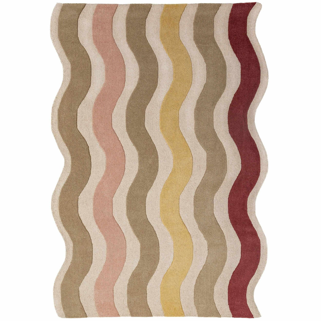 tapis salon laine cascade wool mûre 