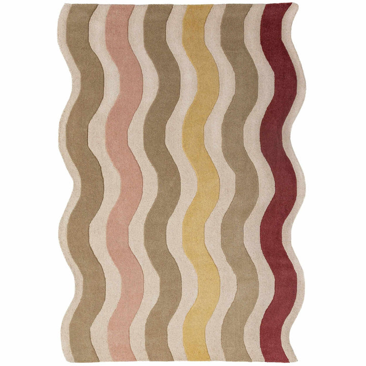 tapis salon laine cascade wool mûre 
