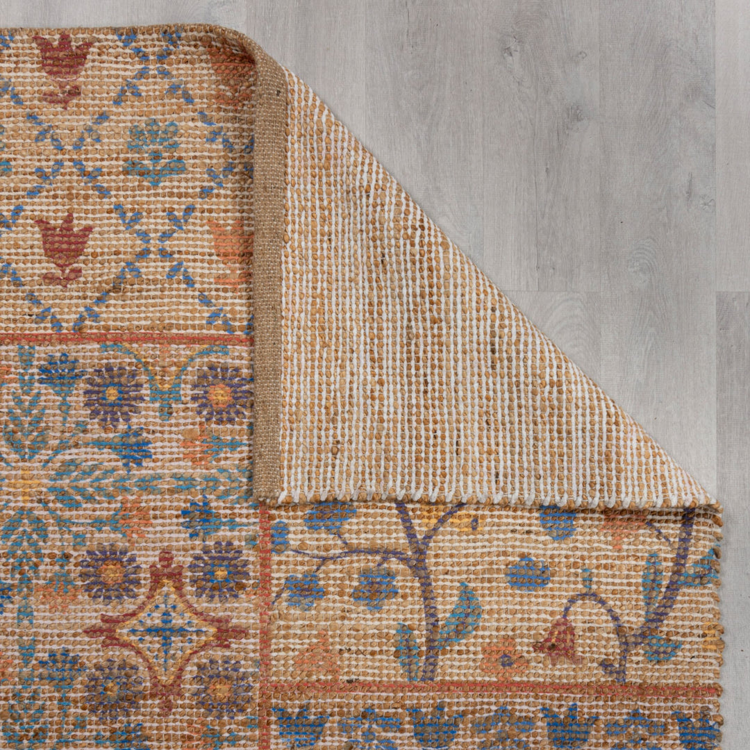 Tapis jute et chenille TAYLOR PATCHWORK 80x150cm