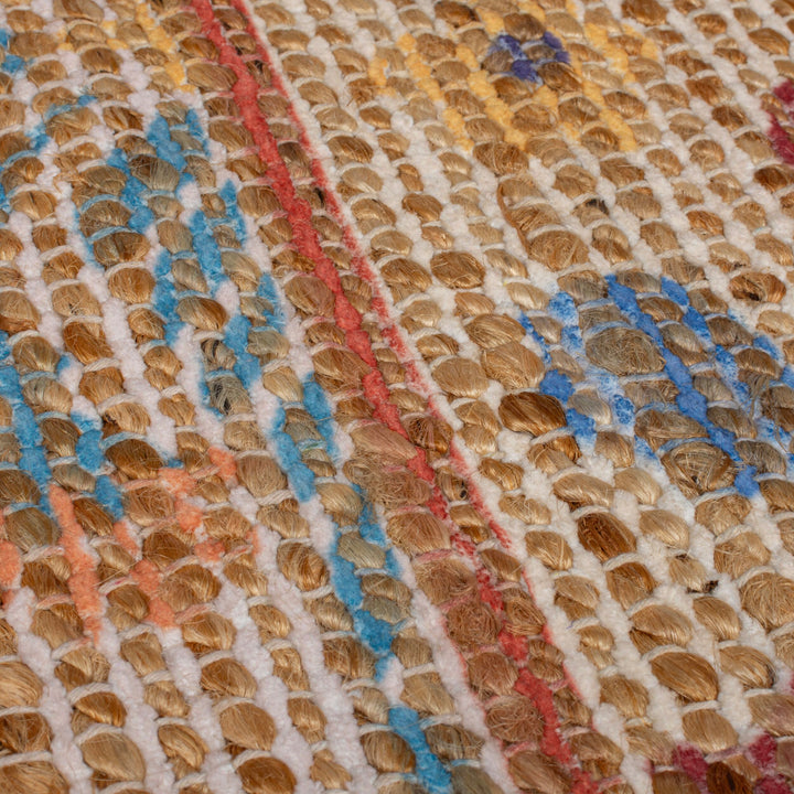 Tapis jute et chenille TAYLOR PATCHWORK 80x150cm