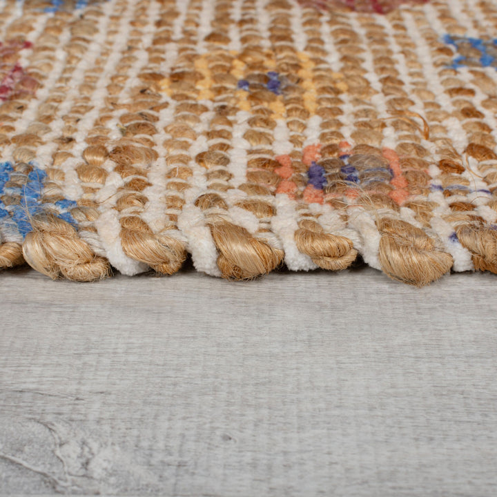 Tapis jute et chenille TAYLOR PATCHWORK 80x150cm