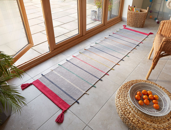 Tapis de couloir en coton recyclé NAHLA