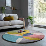 Tapis en laine rond RADIANCE