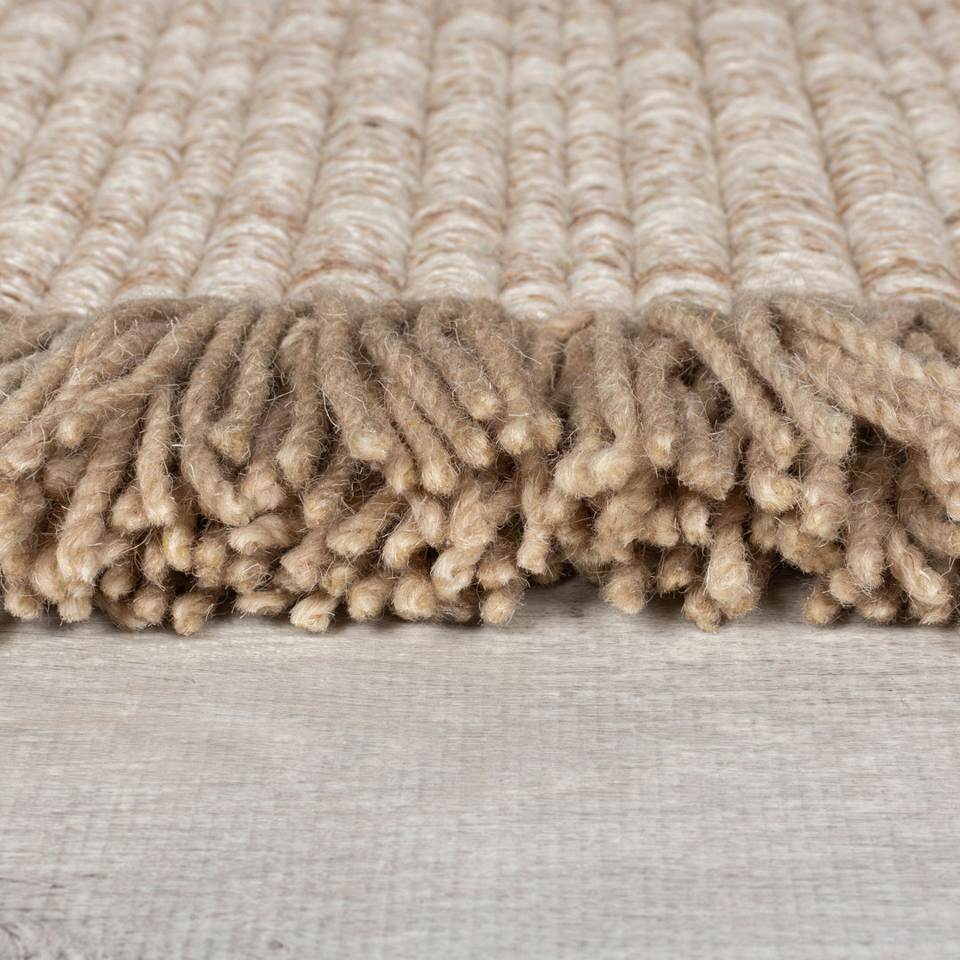 Tapis en laine de couloir FRANGES
