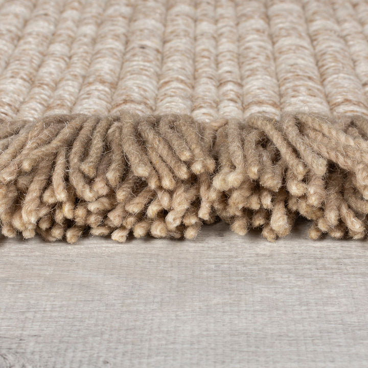 Tapis en laine de couloir FRANGES