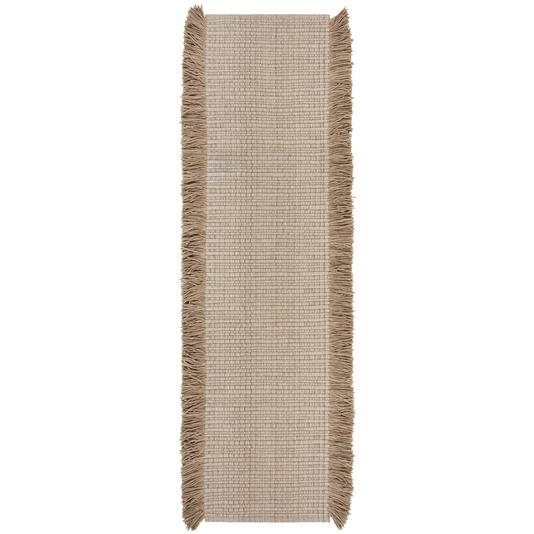 Tapis en laine de couloir FRANGES