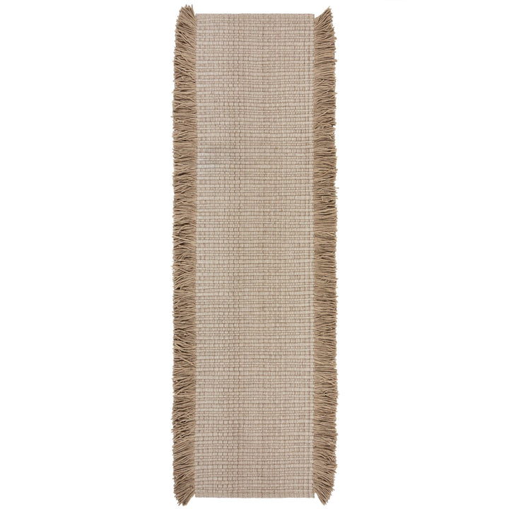 Tapis en laine de couloir FRANGES