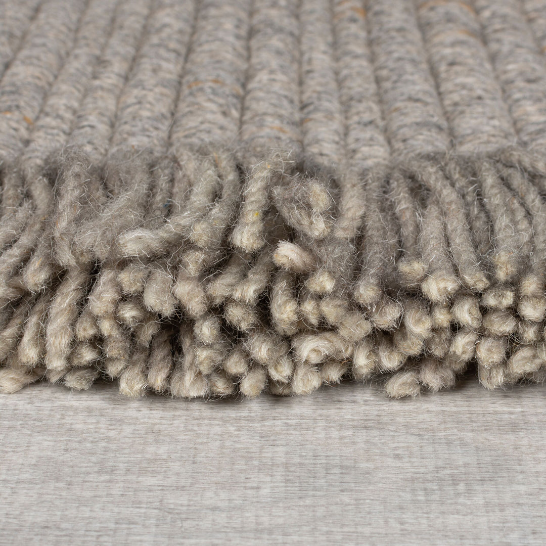 Tapis en laine de couloir FRANGES