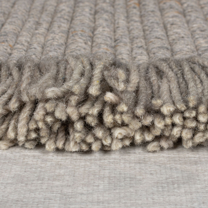Tapis en laine de couloir FRANGES