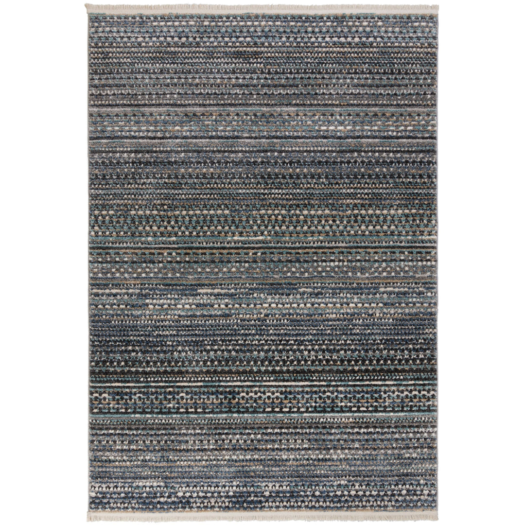 tapis salon fibres synthétiques camino bleu 