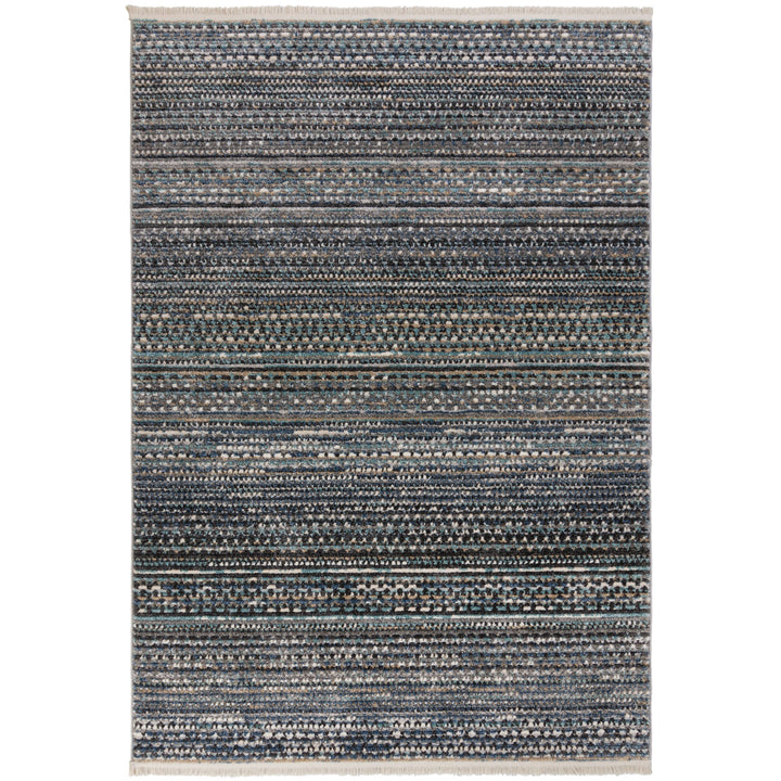 tapis salon fibres synthétiques camino bleu 