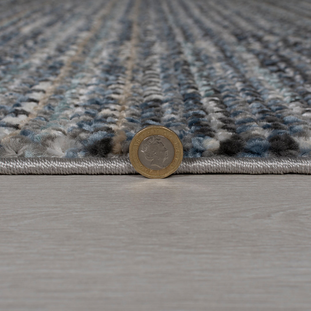 Tapis moderne à franges CAMINO