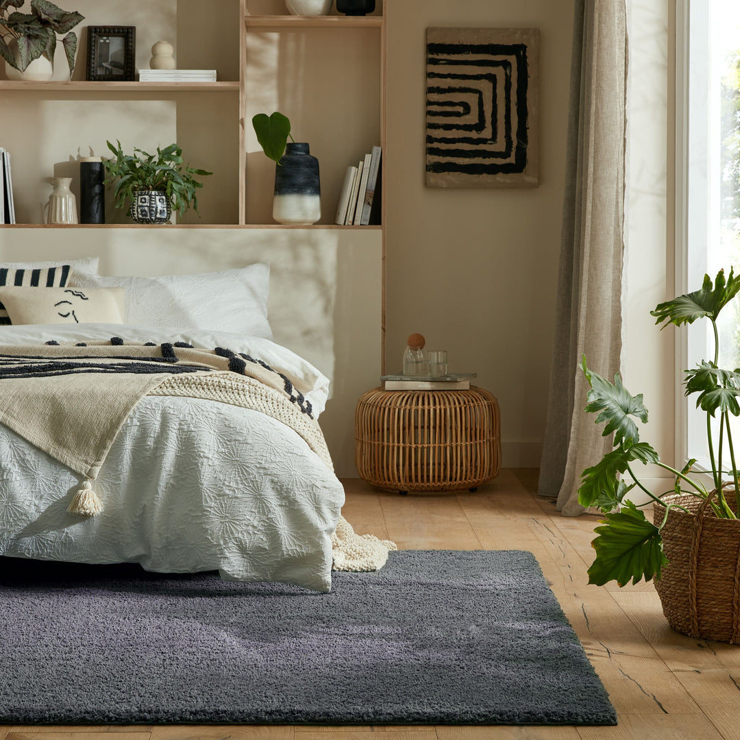Tapis shaggy lavable FLUFFY