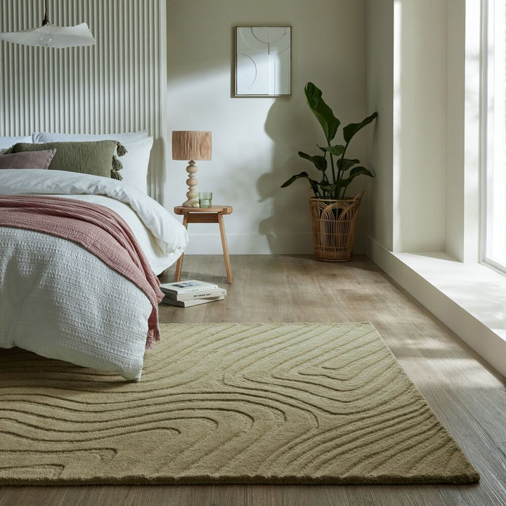 Tapis en laine MESMERISE sauge
