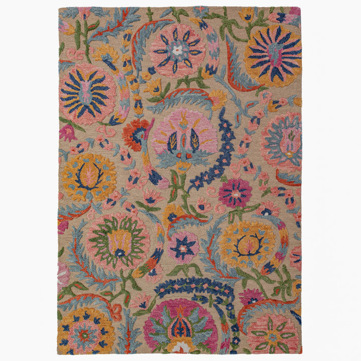 Tapis en laine AMIRA FLORAL