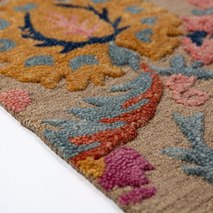 Tapis en laine AMIRA FLORAL