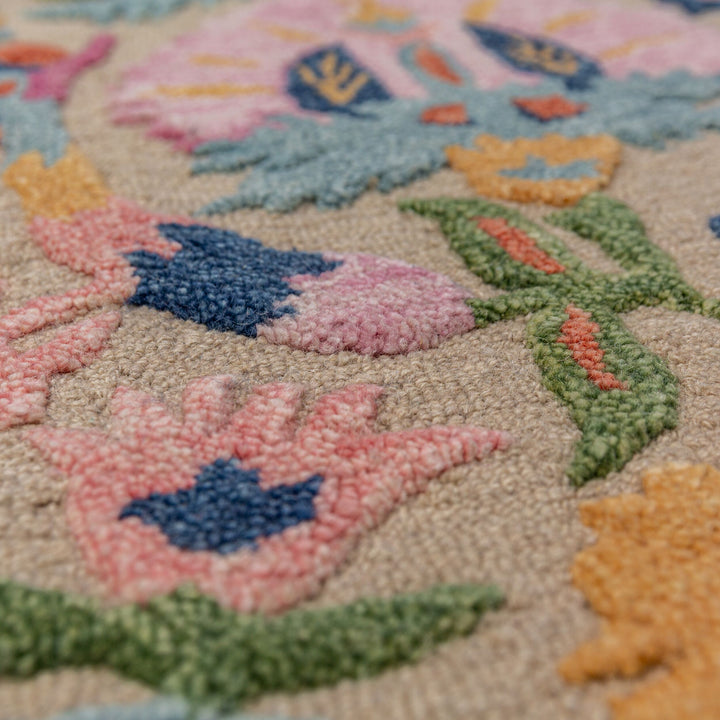 Tapis en laine AMIRA FLORAL