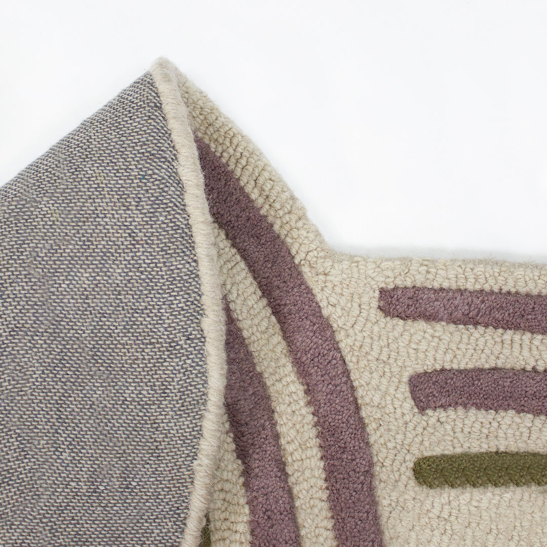 Tapis en laine de couloir SPIRAL