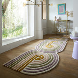 Tapis en laine de couloir SPIRAL