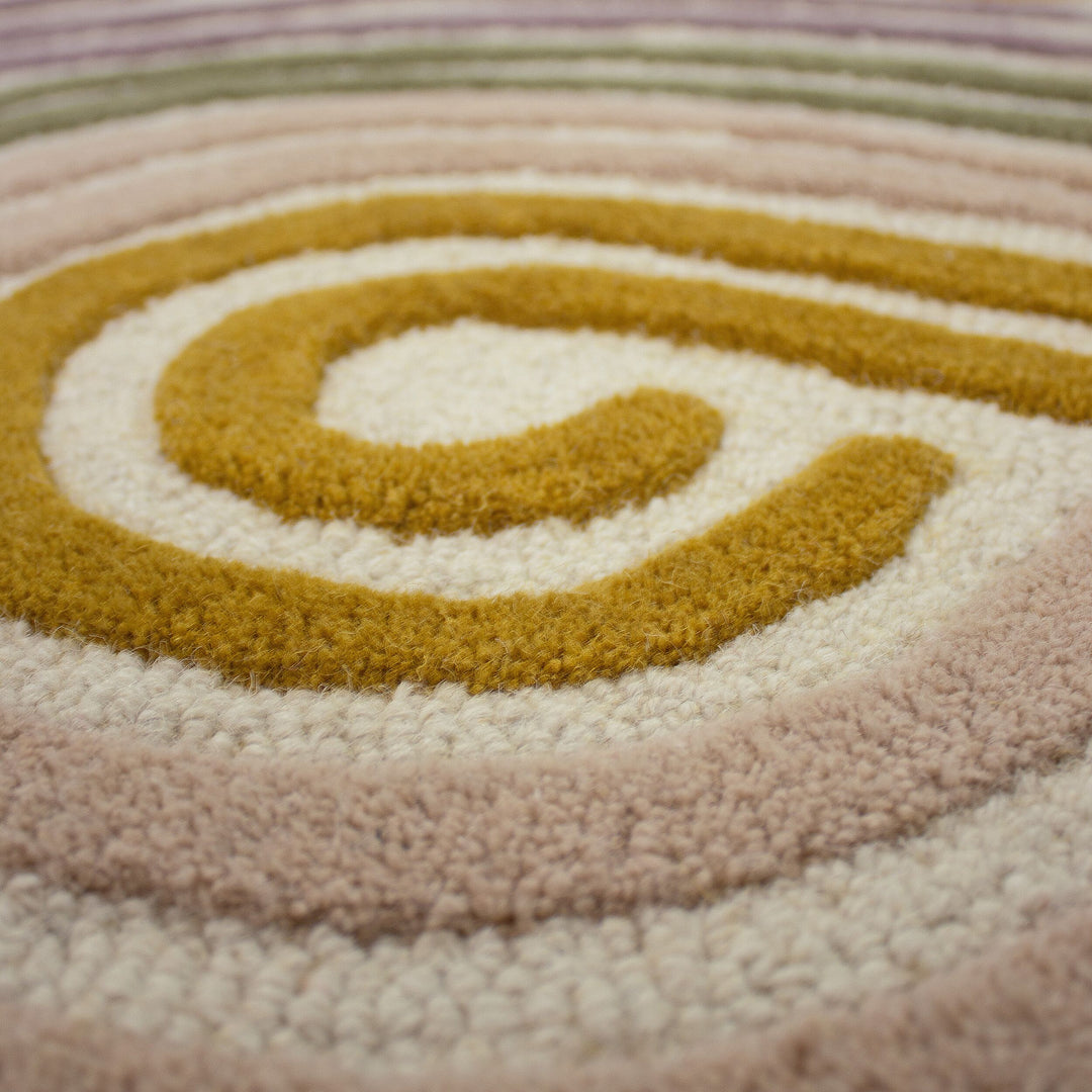 Tapis en laine de couloir SPIRAL