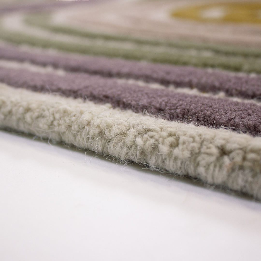 Tapis en laine de couloir SPIRAL