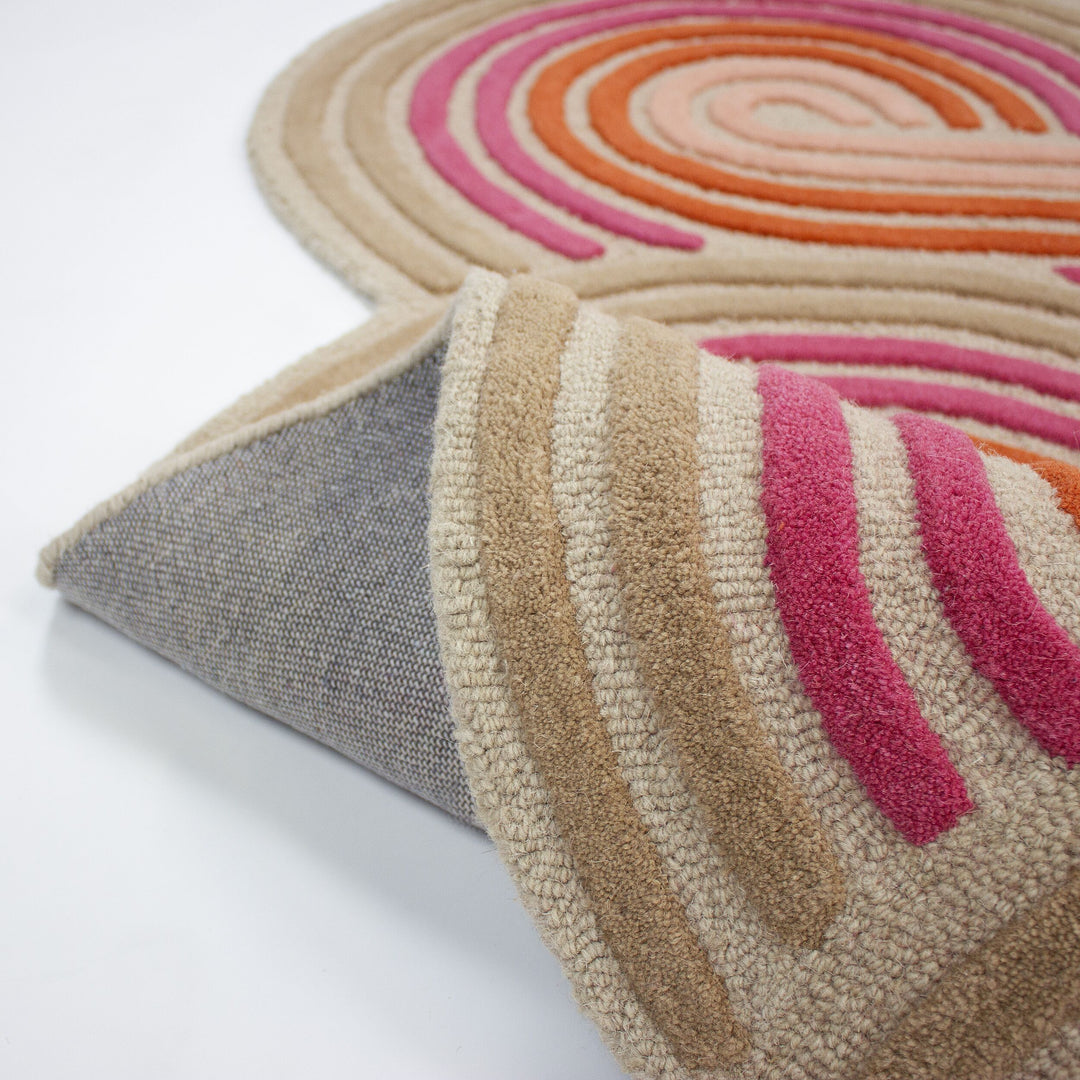 Tapis en laine de couloir SPIRAL