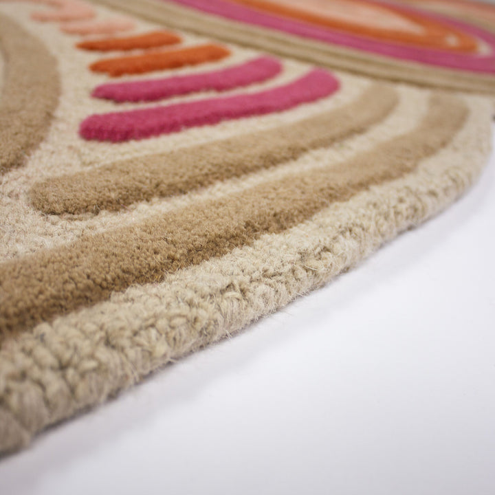 Tapis en laine de couloir SPIRAL