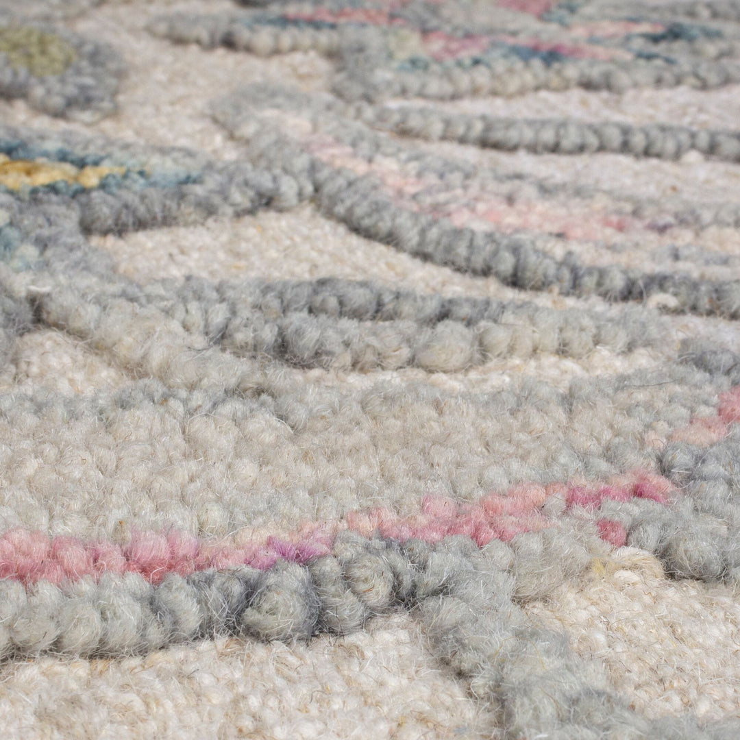 Tapis floral en laine TANIA