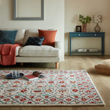 Tapis en laine IRIS Bleu et Rouge