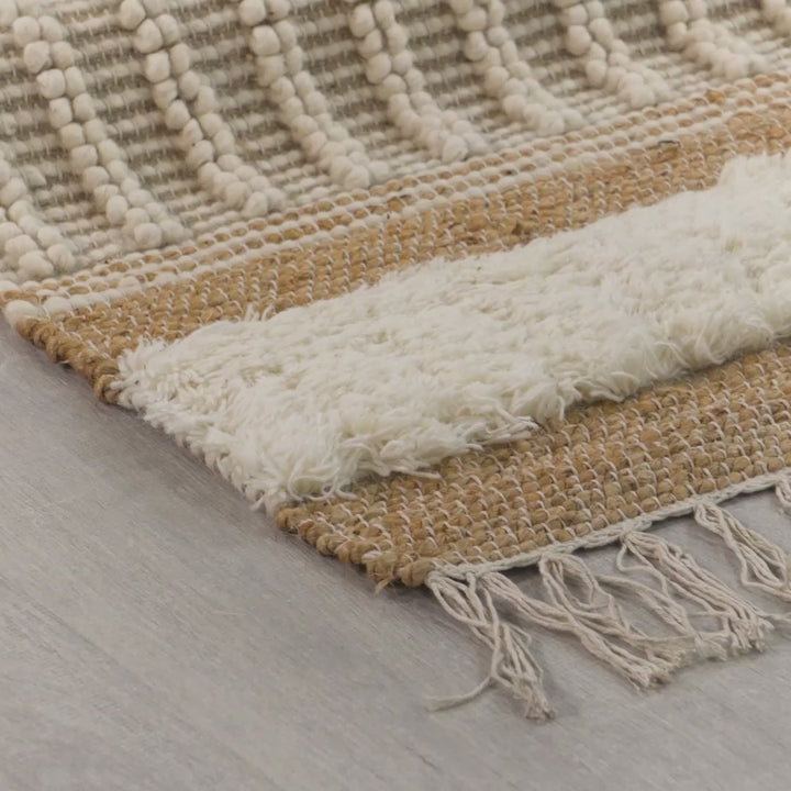 Tapis en jute de couloir MEDINA