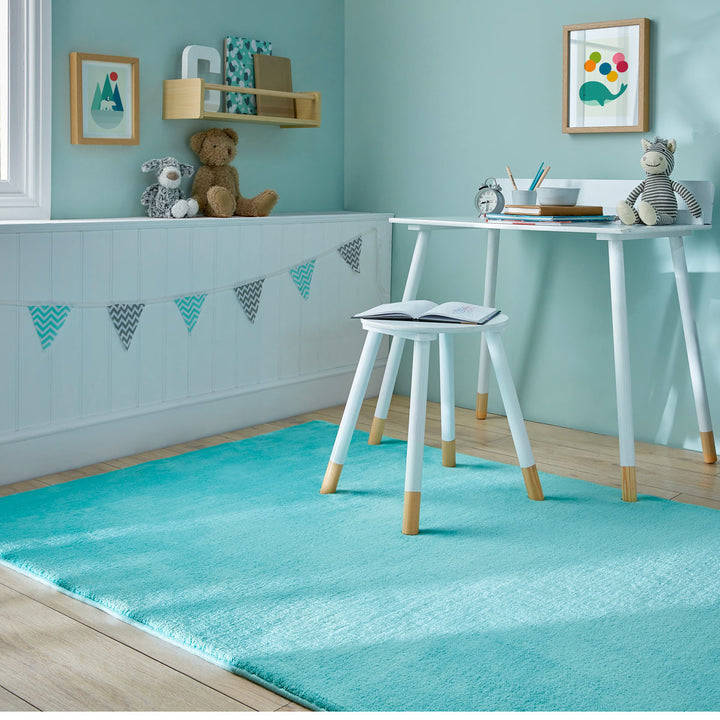 Tapis extra doux bleu SOFTIE