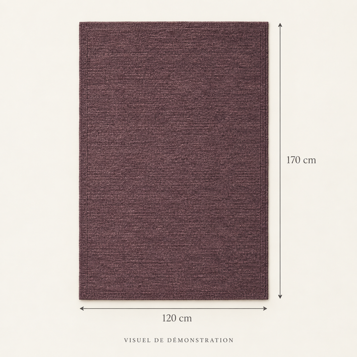 Visuel de démonstration — tapis Mûre, 120 × 170 cm 