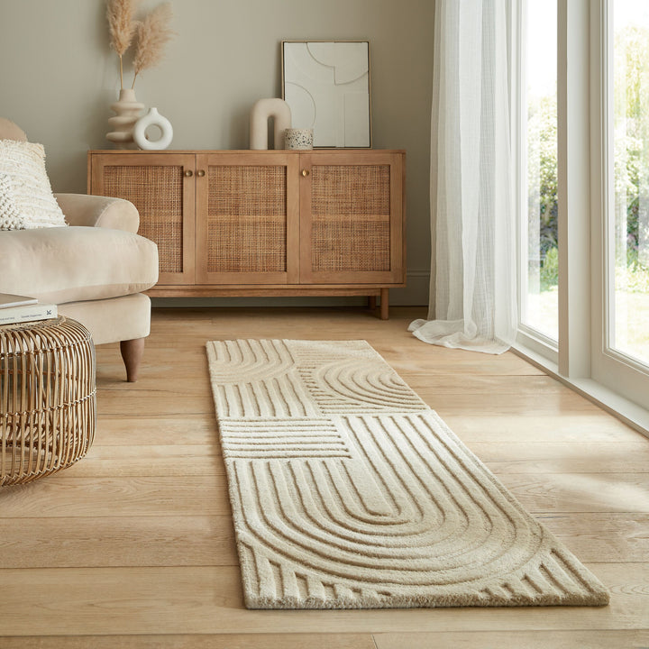 Tapis en laine de couloir ZEN GARDEN
