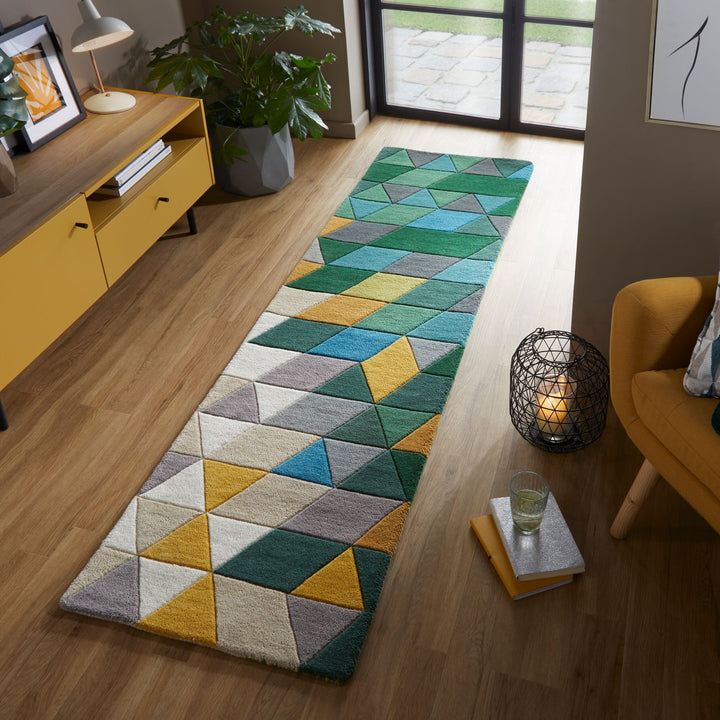 Tapis en laine de couloir PRISM
