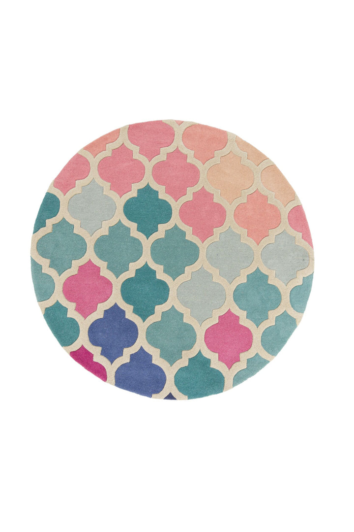 Tapis rond ROSELLA