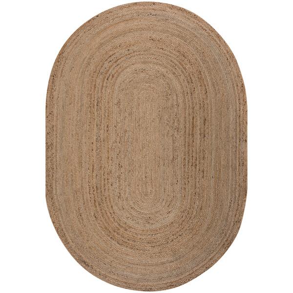 Tapis en jute ovale BRAIDED