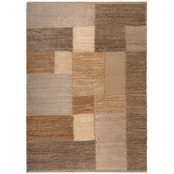 Tapis en jute PATCHWORK