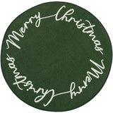 Tapis rond lavable Noël